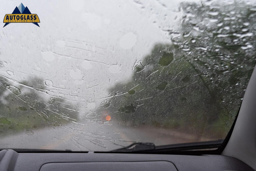 Water comes in from the windshield corners